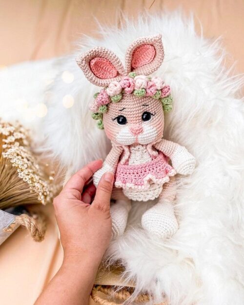آموزش عروسک بافتنی خرگوش گوش دراز