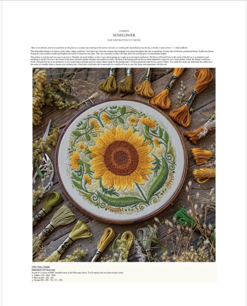 گلدوزی گل و گیاه